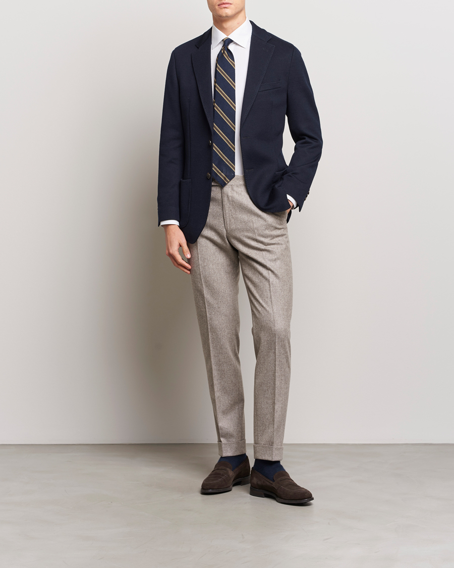 Herr | Kavajer | Morris Heritage | Mike Knitted Blazer Navy