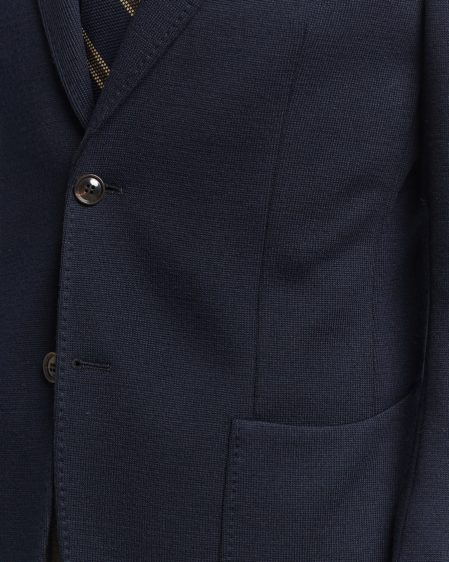 Herr | Kavajer | Morris Heritage | Mike Knitted Blazer Navy