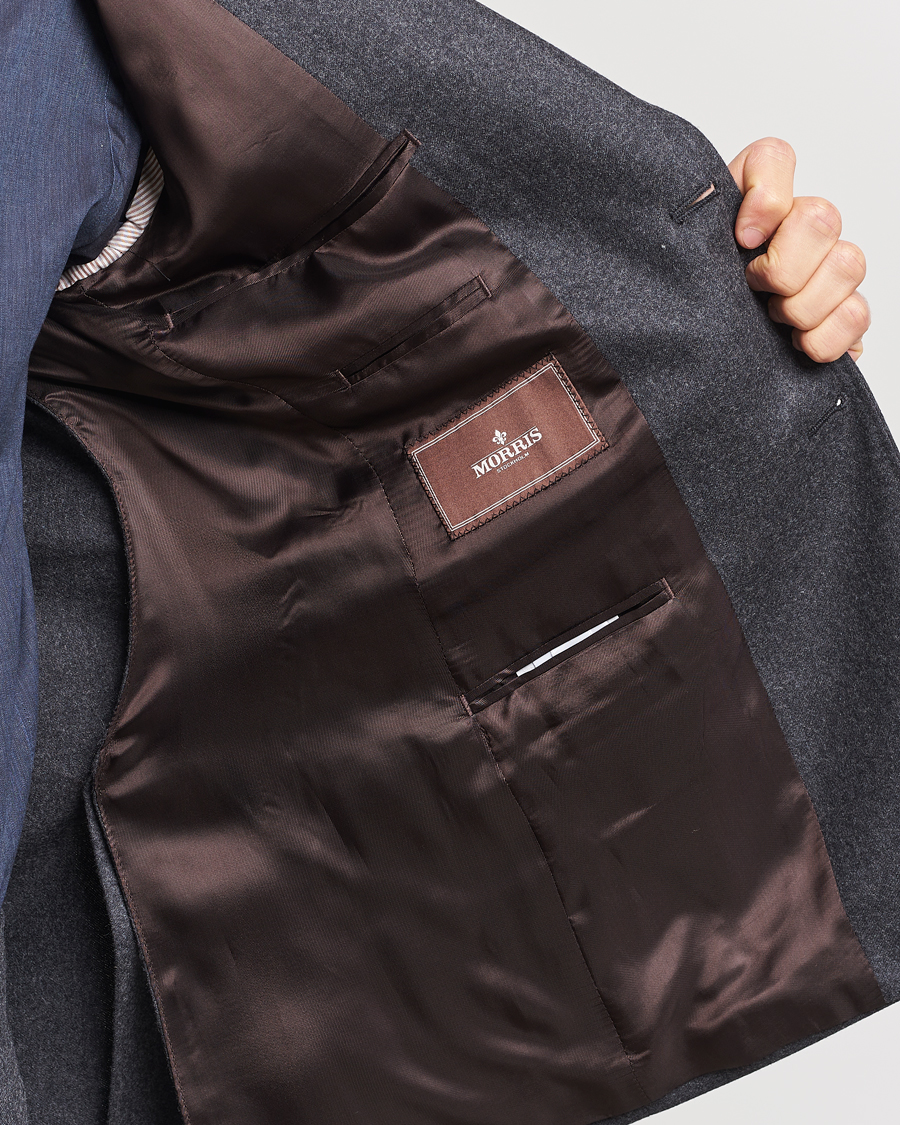 Herr | Kavajer | Morris Heritage | Mike Flannel Blazer Grey
