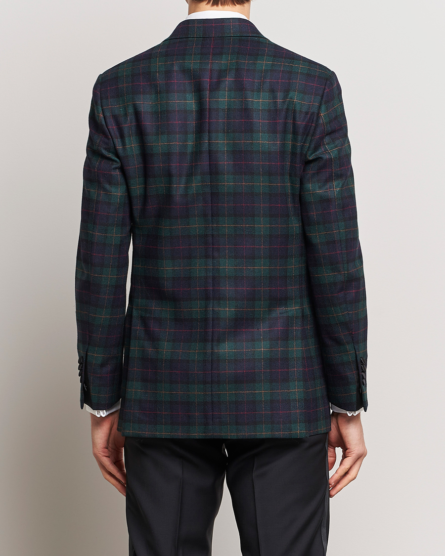 Herr | Kavajer | Morris Heritage | Tartan Tuxedo Blazer Navy