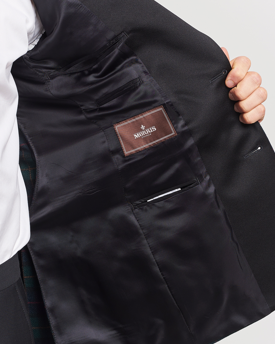 Herr | Kavajer | Morris Heritage | Tartan Tuxedo Blazer Navy