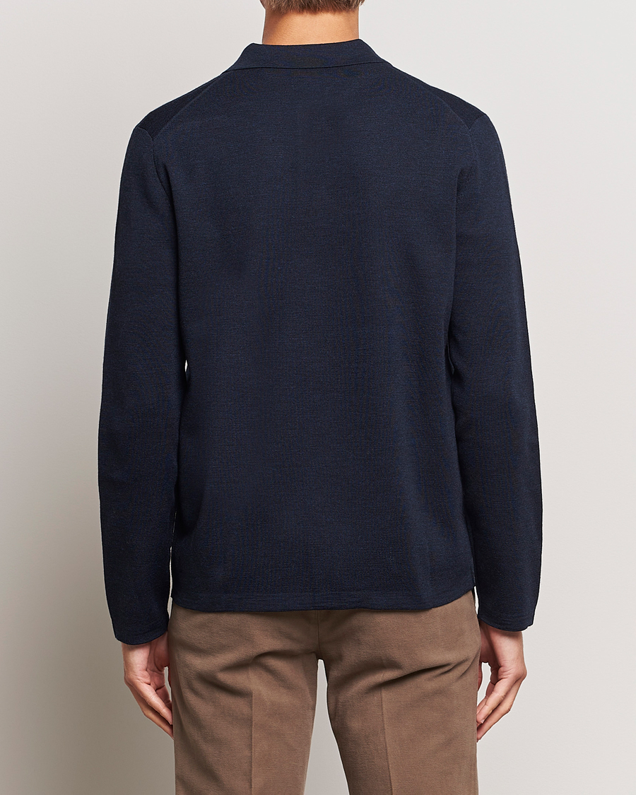Herr | Tröjor | Morris Heritage | Dressed Wool Cardigan Navy