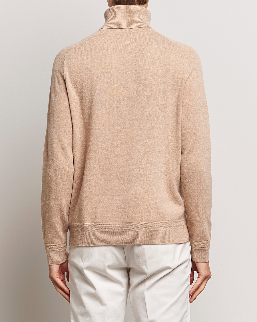 Herr | Tröjor | Morris Heritage | Dalton Wool/Cashmere Rollneck Camel