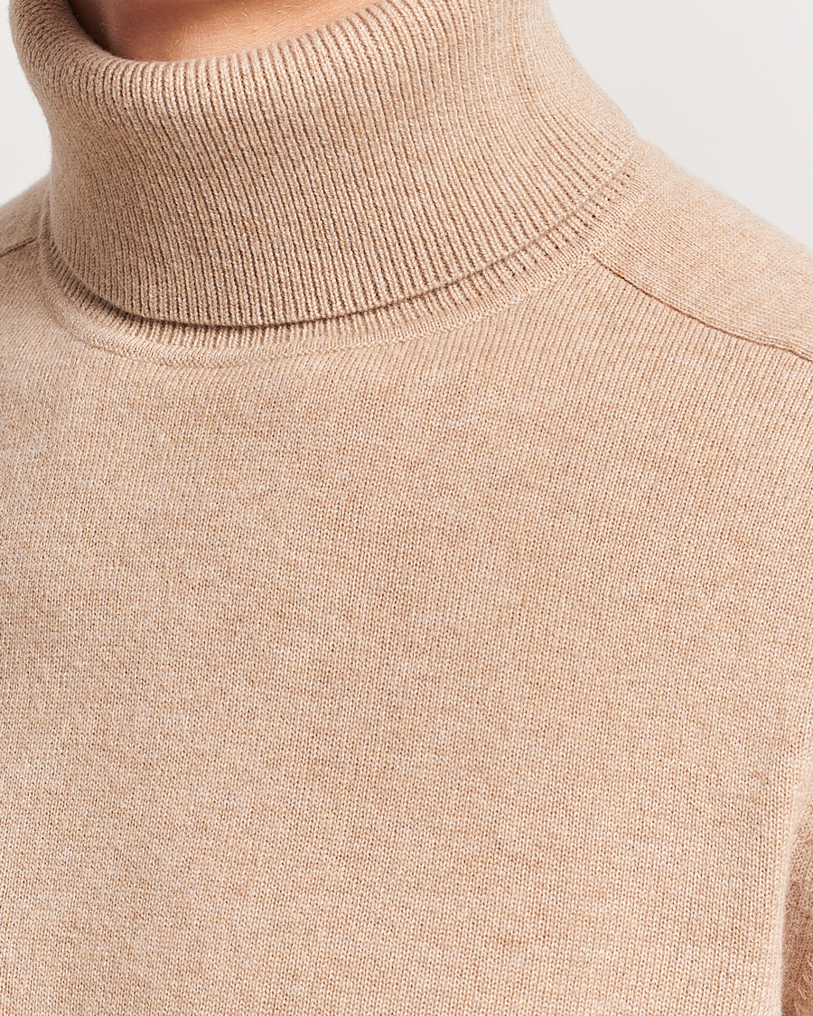 Herr | Tröjor | Morris Heritage | Dalton Wool/Cashmere Rollneck Camel