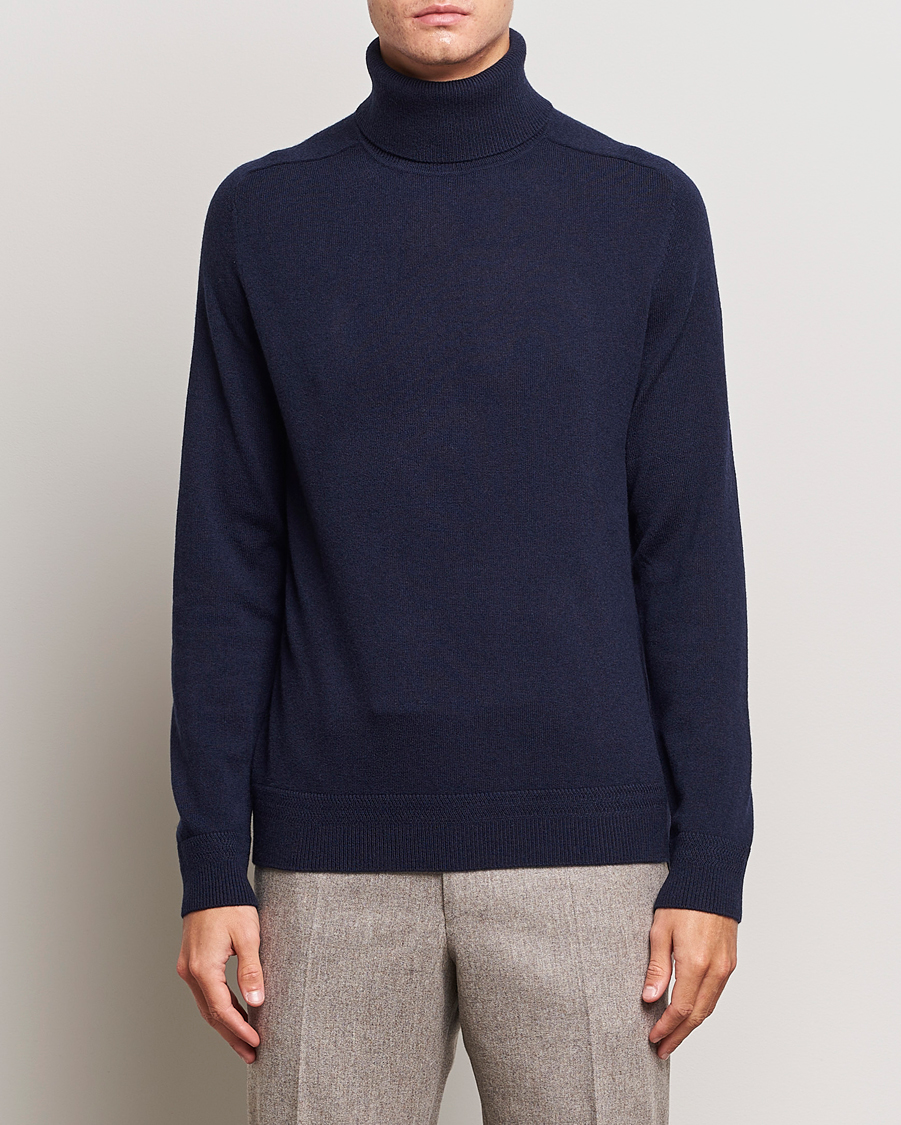 Herr |  | Morris Heritage | Dalton Wool/Cashmere Rollneck Navy