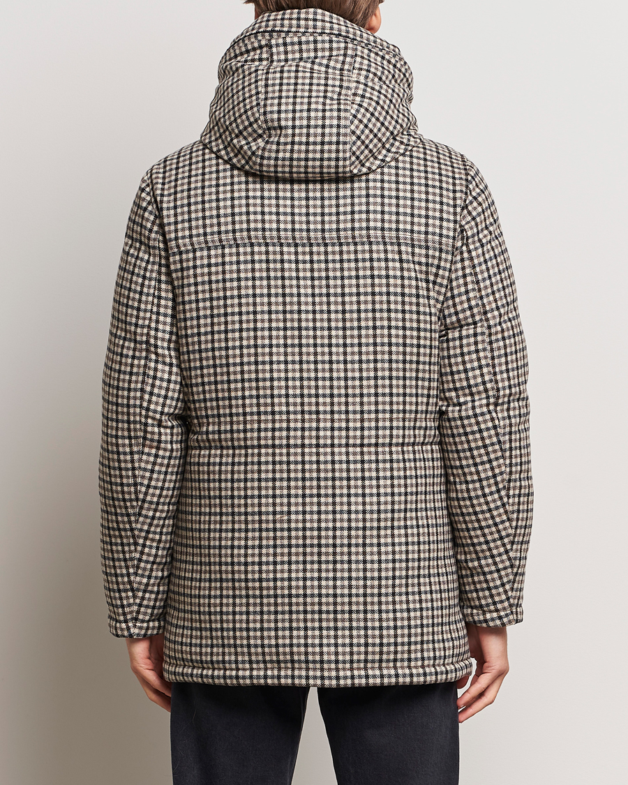 Herr | Jackor | Woolrich | Wool Arctic Parka Cream Check