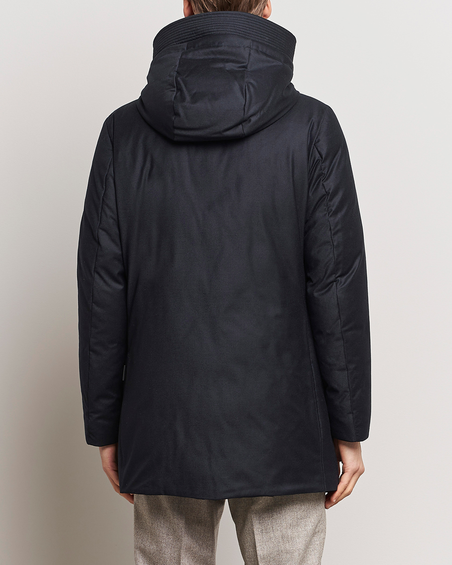 Herr | Jackor | Woolrich | Luxe Loro Piana Long Parka Melton Blue