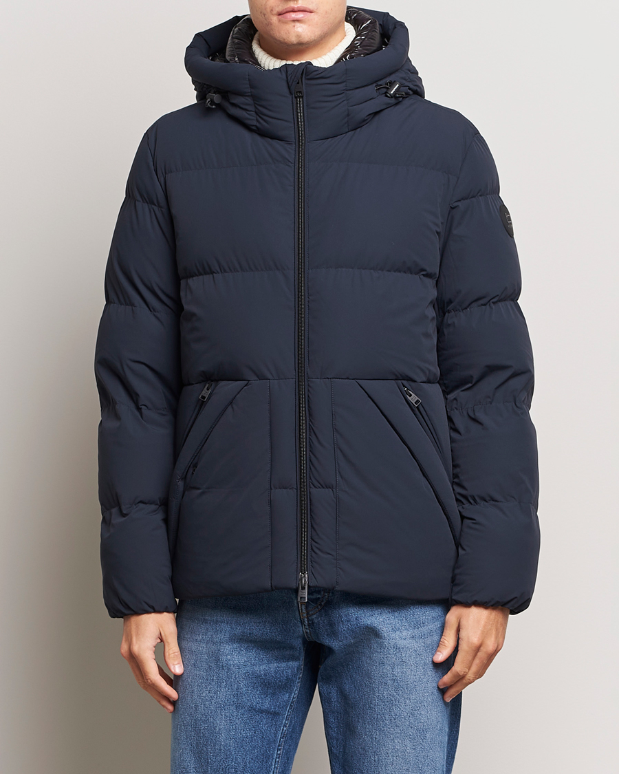 Herr | Jackor | Woolrich | Sierra Supreme Down Jacket Melton Blue