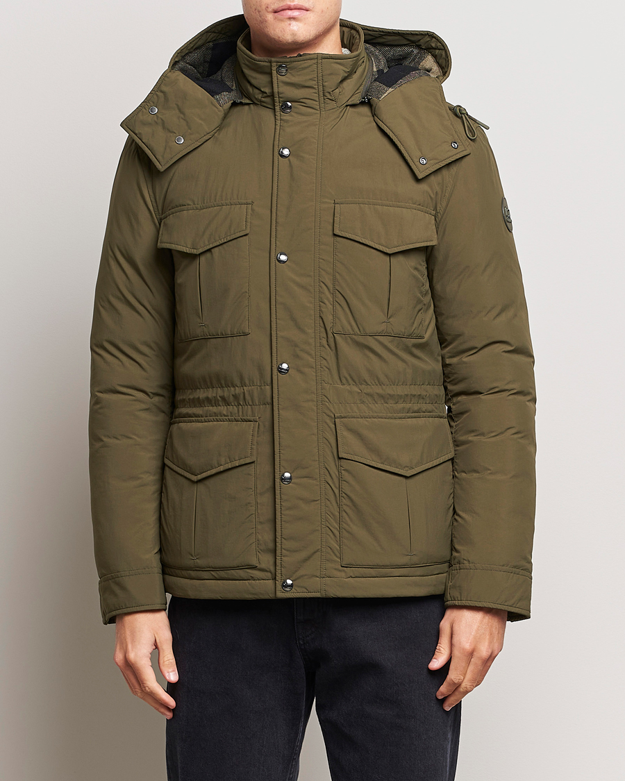 Herr | Jackor | Woolrich | Aleutian Padded Field Jacket Dark Green