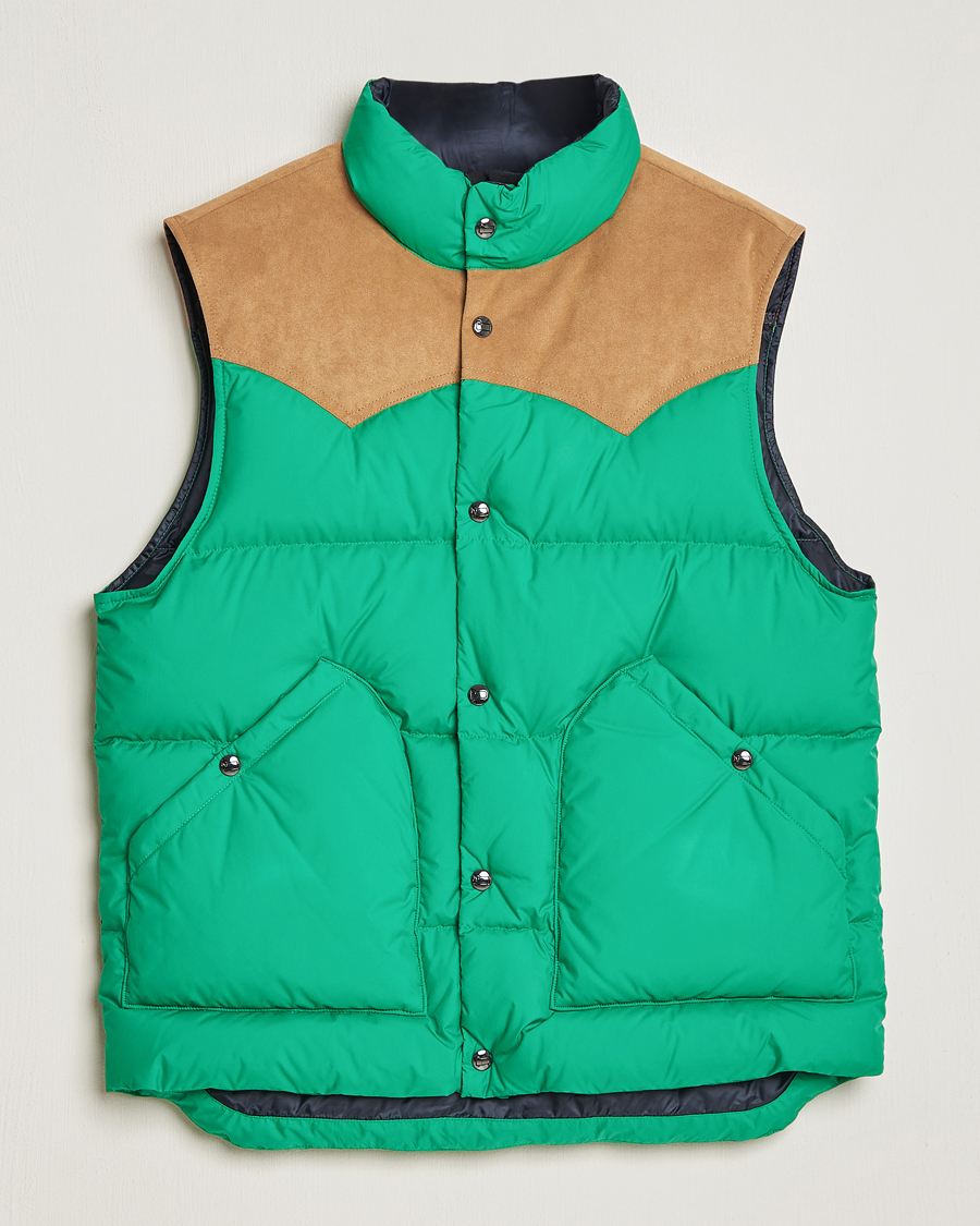 Herr | Jackor | Woolrich | Western Down Vest Kelly Green