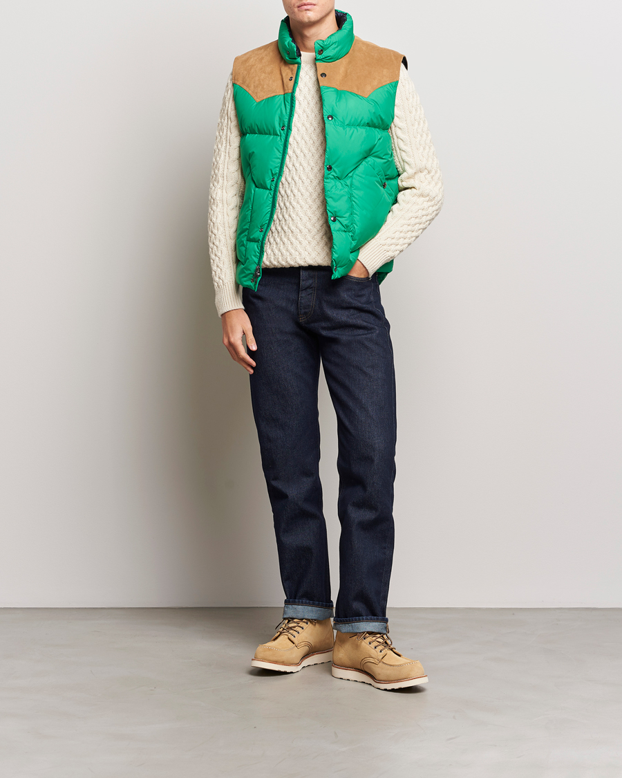 Herr | Jackor | Woolrich | Western Down Vest Kelly Green