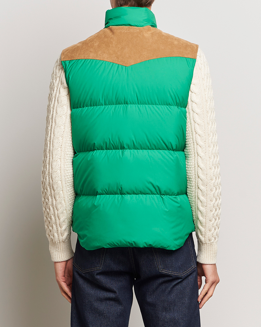 Herr | Jackor | Woolrich | Western Down Vest Kelly Green