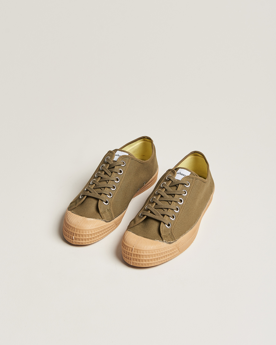 Herr | Skor | Novesta | Star Master Organic Cotton Sneaker Military/Transparant