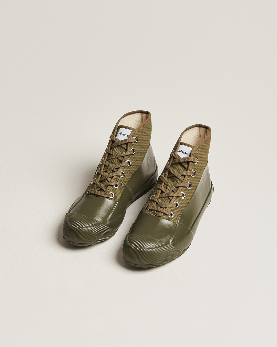 Herr | Novesta Rubber Sneaker Olive | Novesta | Rubber Sneaker Olive
