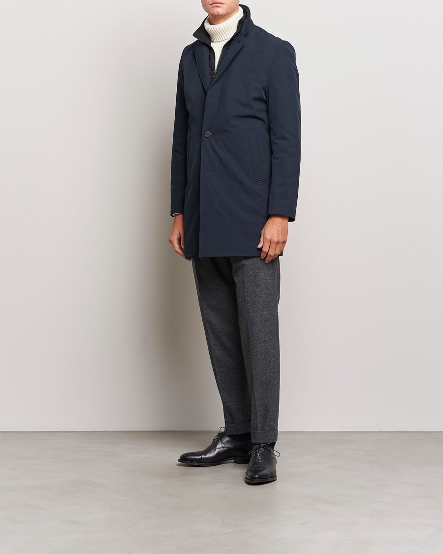 Herr | Jackor | Oscar Jacobson | Dalton Padded Coat Navy
