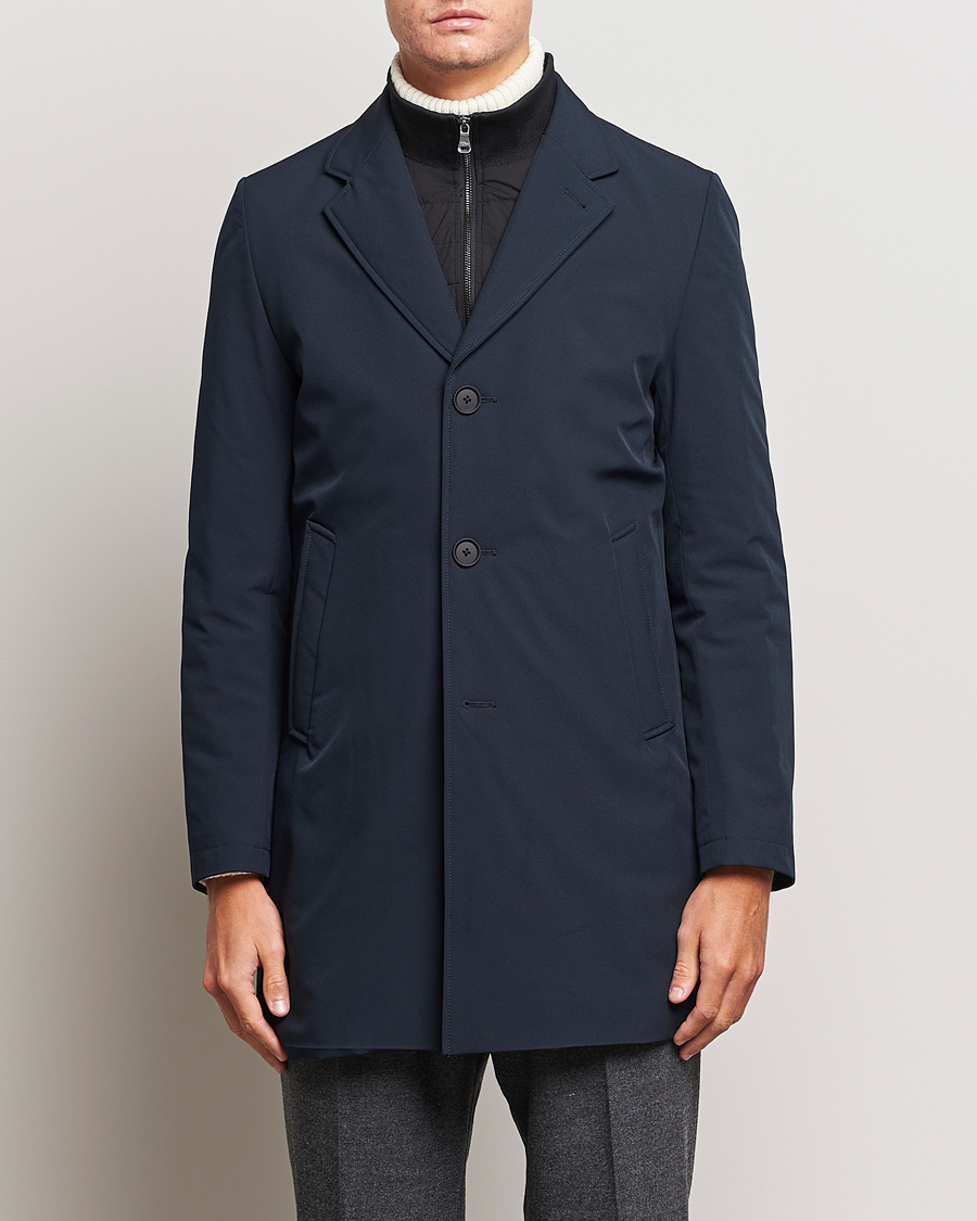 Herr | Jackor | Oscar Jacobson | Dalton Padded Coat Navy