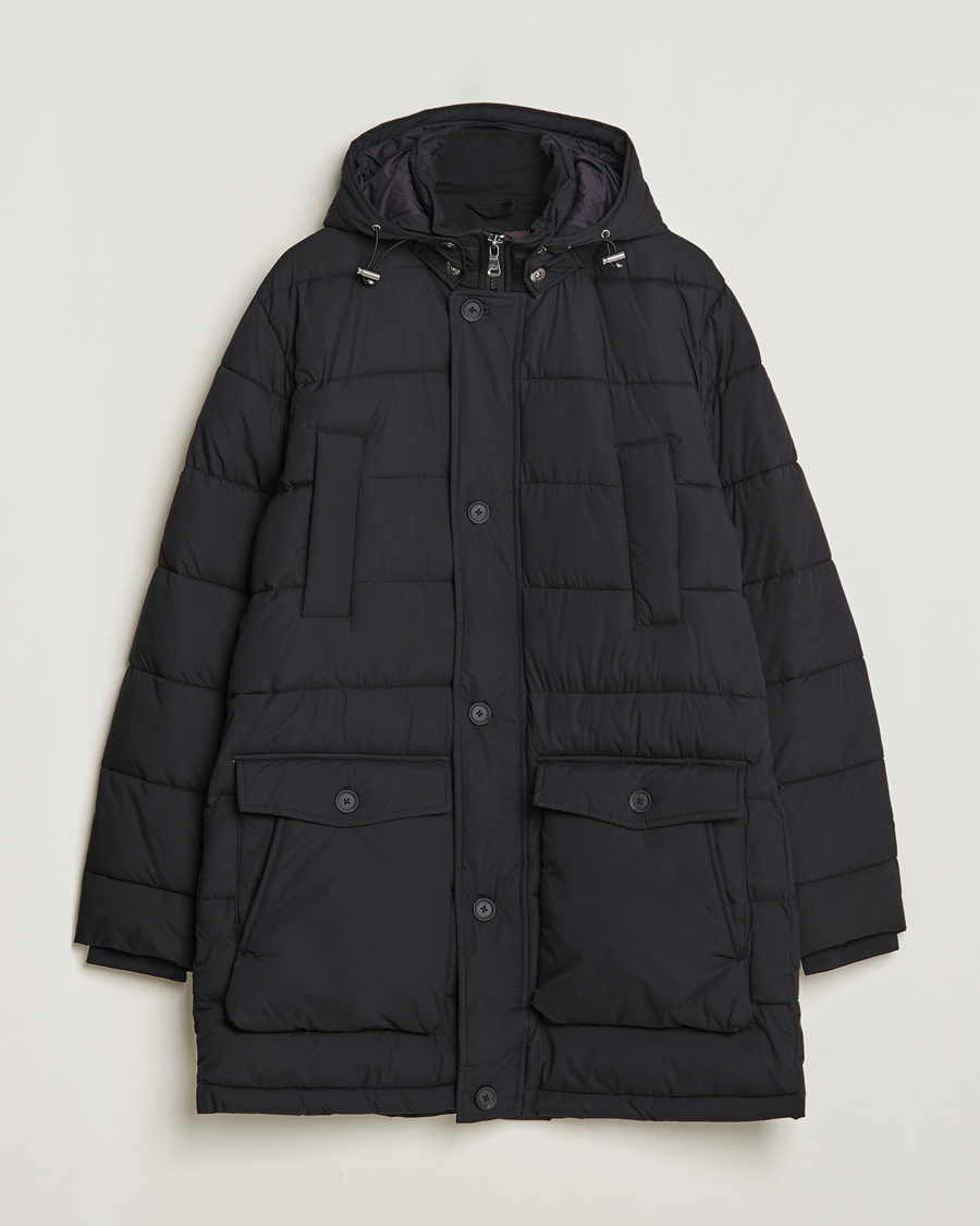 Herr | Jackor | Oscar Jacobson | Stormar Padded Nylon Parka Black