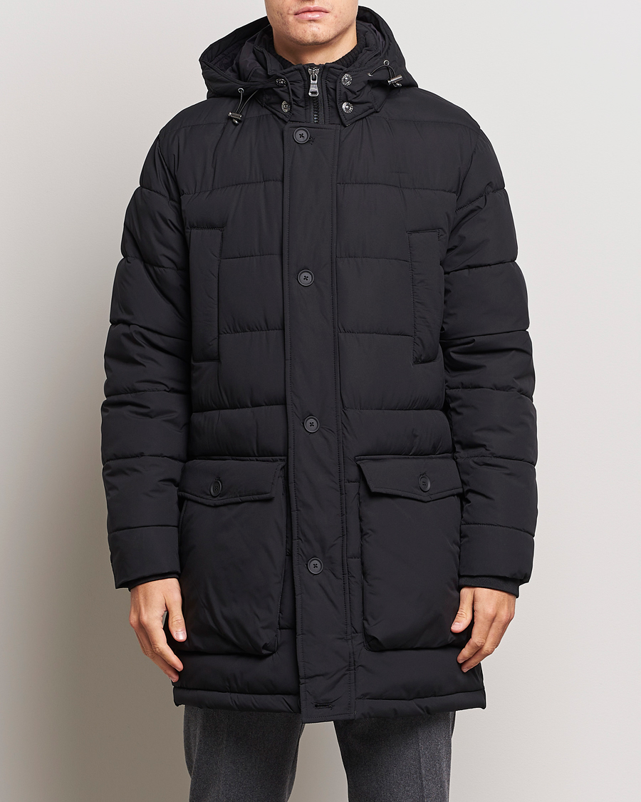 Herr | Jackor | Oscar Jacobson | Stormar Padded Nylon Parka Black
