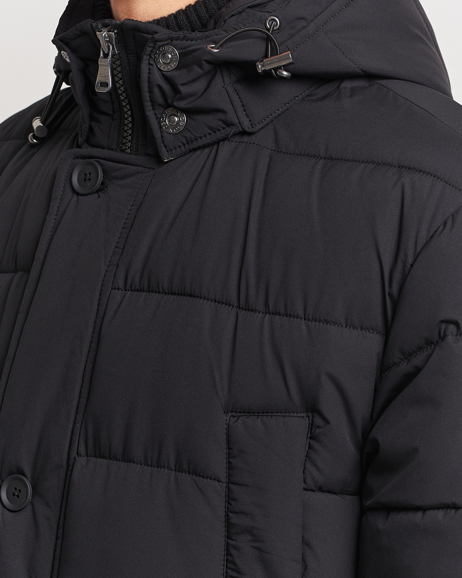 Herr | Jackor | Oscar Jacobson | Stormar Padded Nylon Parka Black