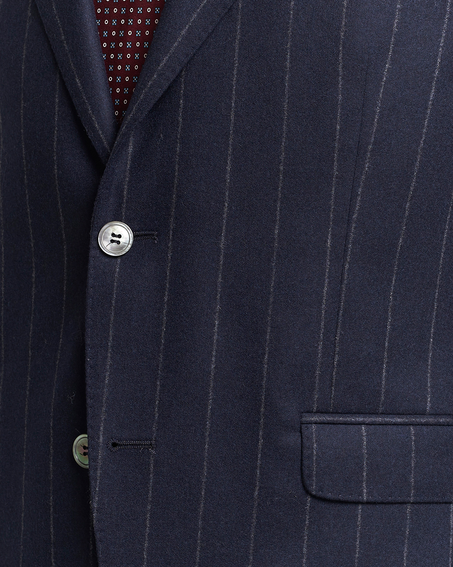 Herr | Kostymer | Oscar Jacobson | Fogerty Denz Pinstripe Wool Suit Navy