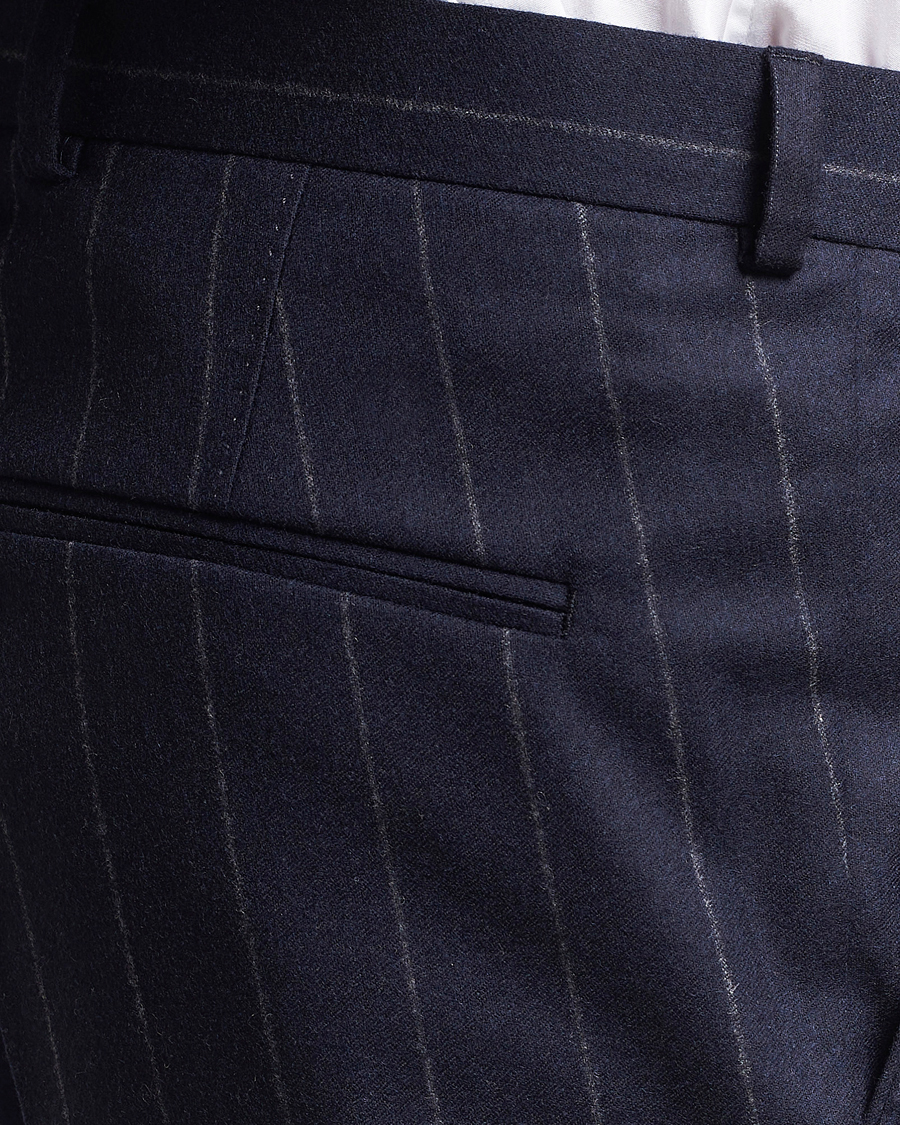 Herr | Kostymer | Oscar Jacobson | Fogerty Denz Pinstripe Wool Suit Navy