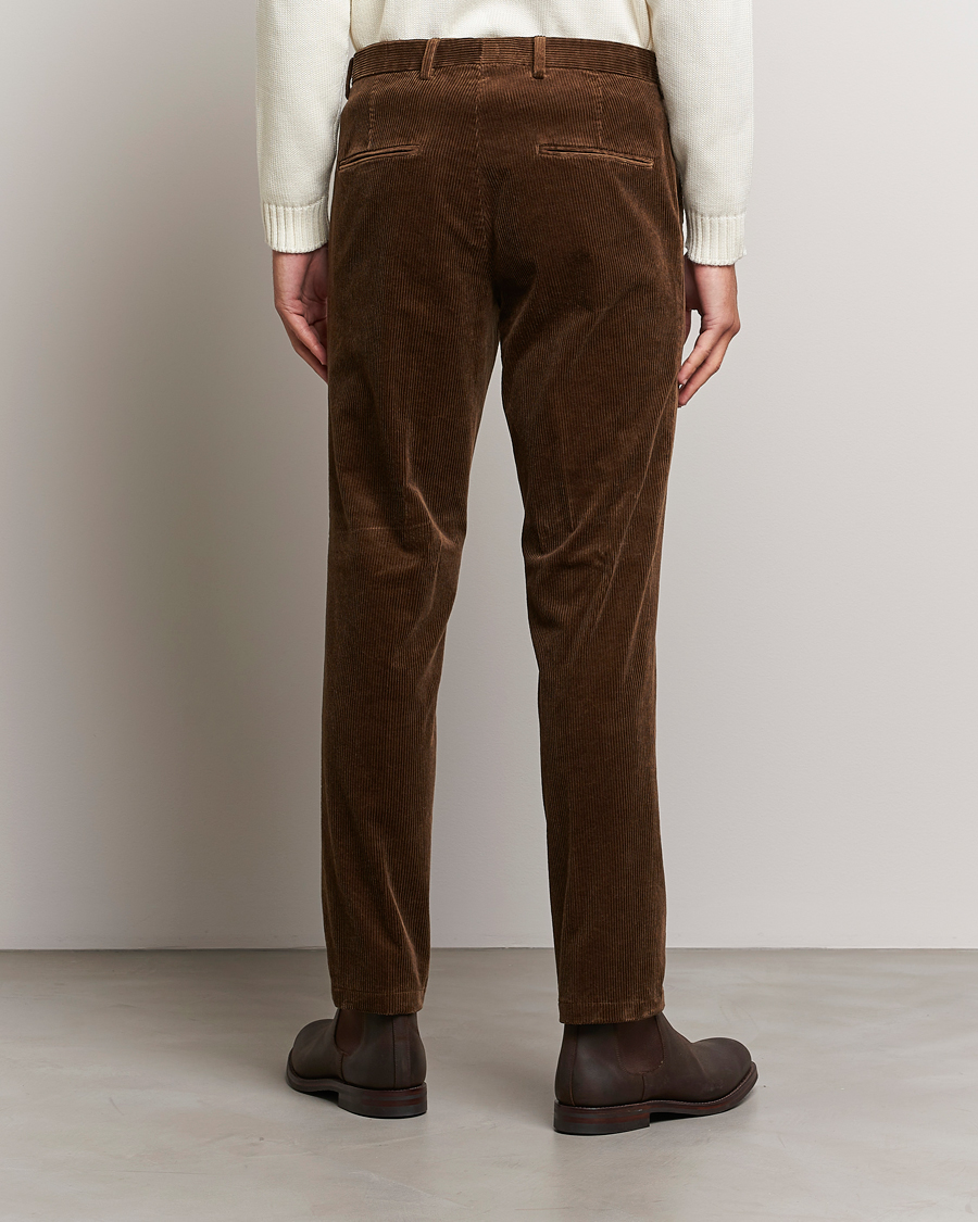 Herr | Byxor | Oscar Jacobson | Denz Corduroy Trousers Camel