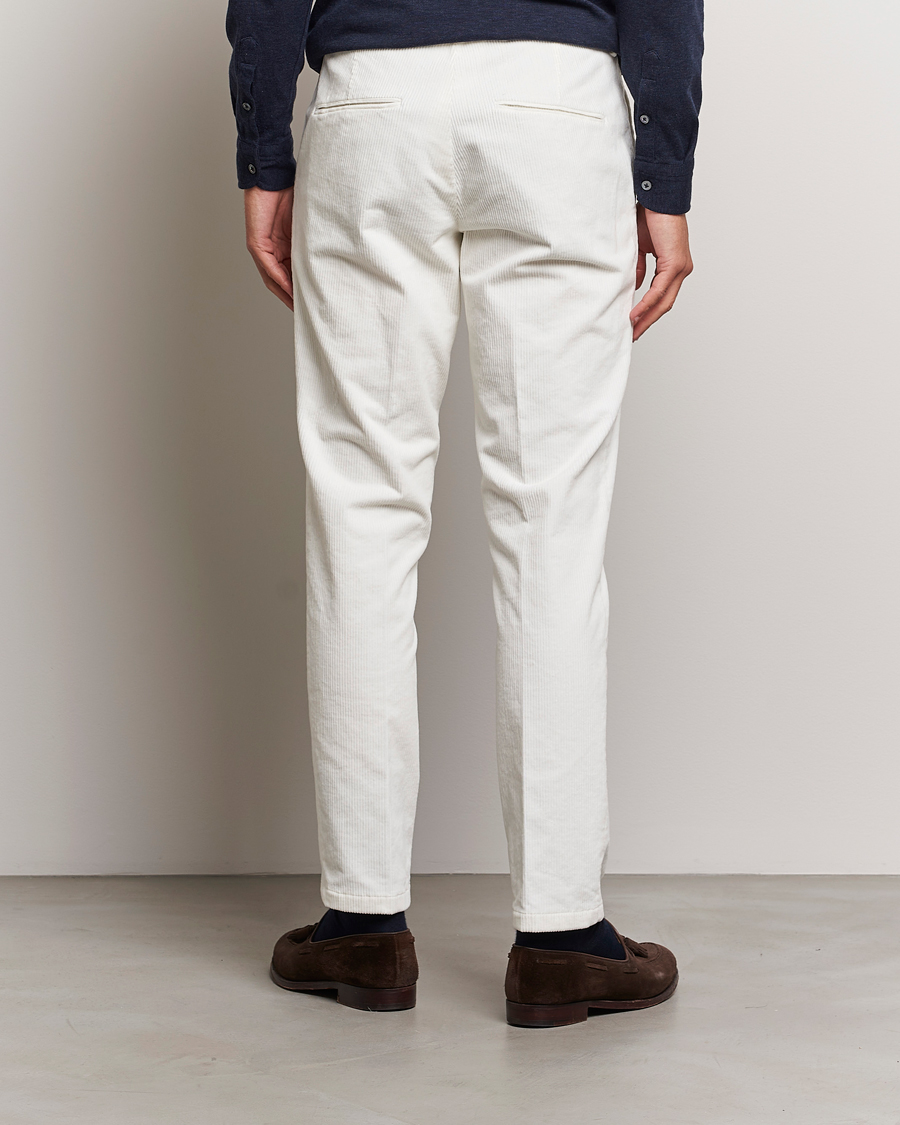 Herr | Byxor | Oscar Jacobson | Denz Corduroy Trousers White