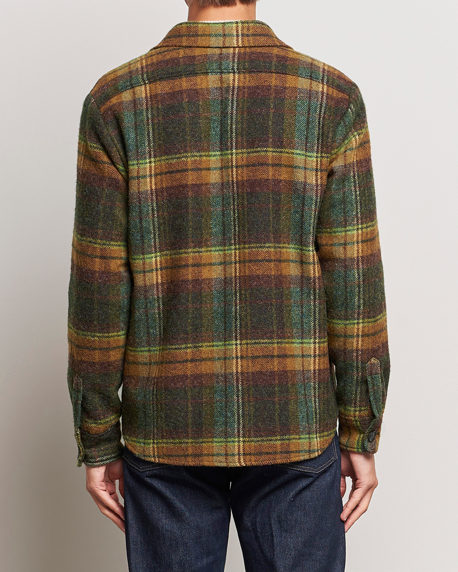 Herr | Skjortor | Oscar Jacobson | Maverick Moon Checked Overshirt Green