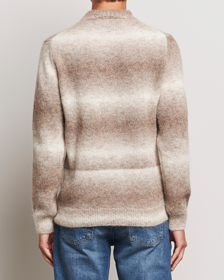 Herr | Tröjor | Oscar Jacobson | Valter Alpaca Knitted Sweater Beige