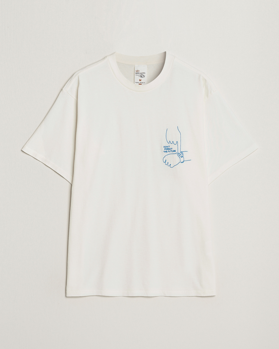 Herr | T-Shirts | Nudie Jeans | Koffe Future Crew Neck T-Shirt Off White