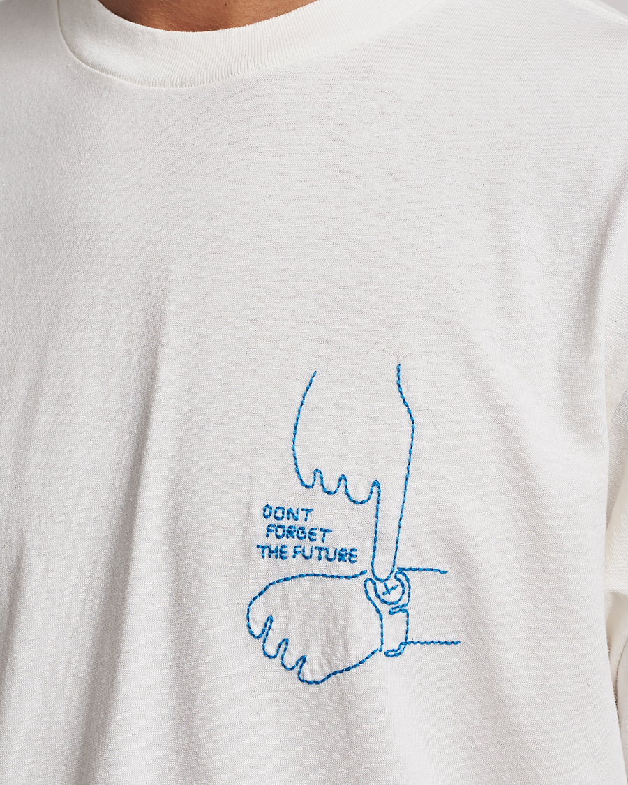 Herr | T-Shirts | Nudie Jeans | Koffe Future Crew Neck T-Shirt Off White