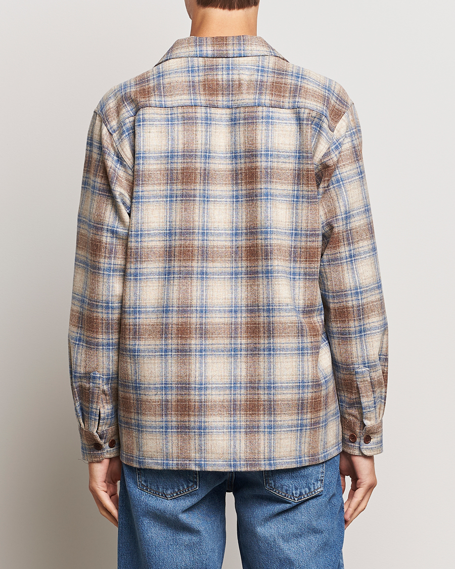 Herr | Skjortor | Nudie Jeans | Vincent Wool Checked Overshirt Multi