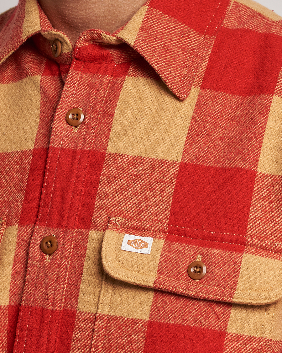 Herr | Jackor | Nudie Jeans | Glenn Padded Checked Shirt Jacket Red