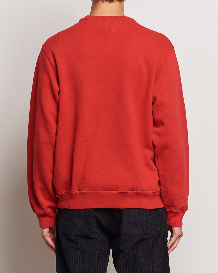 Herr | Tröjor | Nudie Jeans | Lasse Future Crew Neck Sweatshirt Red Alert