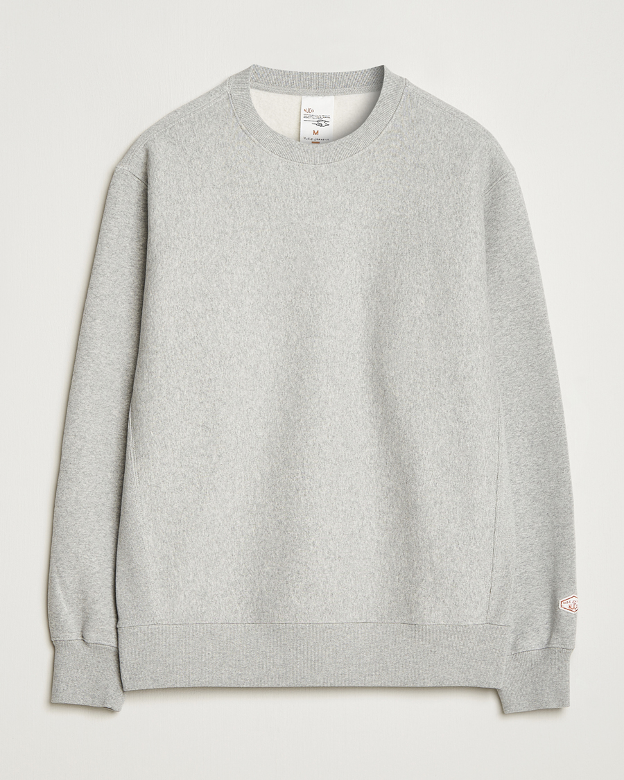 Herr | Tröjor | Nudie Jeans | Hasse Crew Neck Sweatshirt Grey Melange