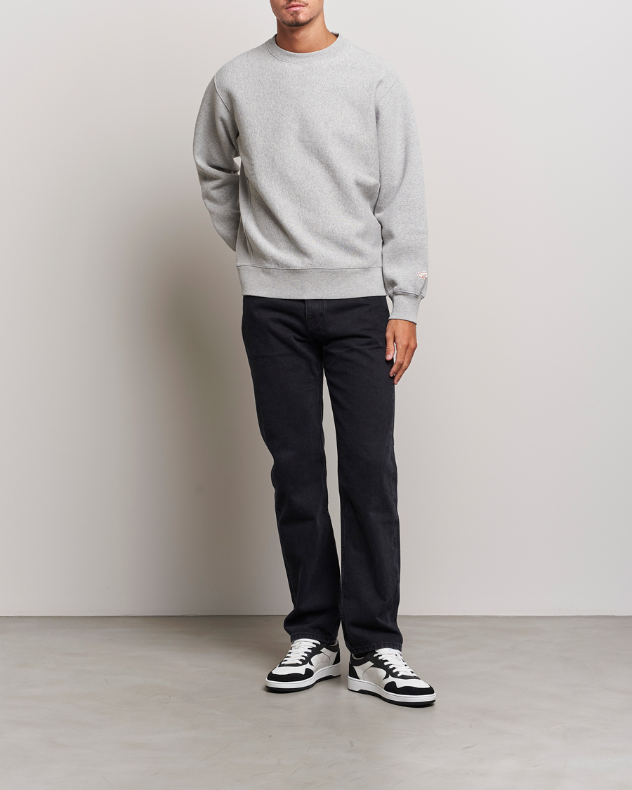 Herr | Tröjor | Nudie Jeans | Hasse Crew Neck Sweatshirt Grey Melange