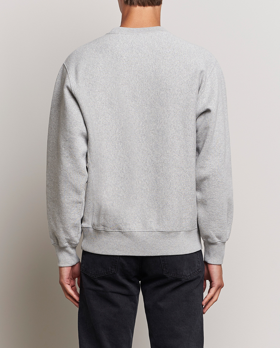 Herr | Tröjor | Nudie Jeans | Hasse Crew Neck Sweatshirt Grey Melange