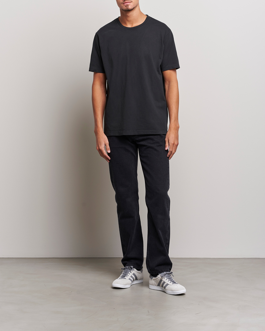 Herr | T-Shirts | Nudie Jeans | Uno Everyday Crew Neck T-Shirt Black