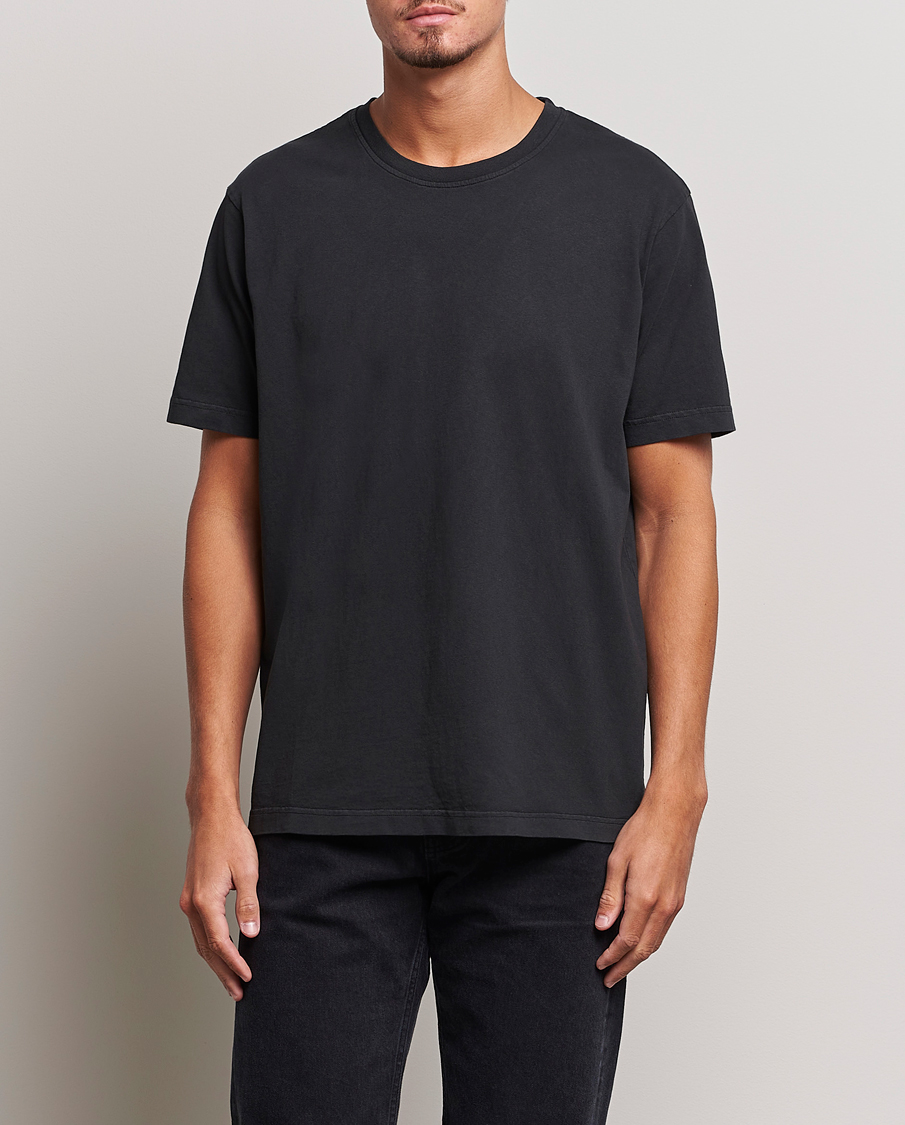 Herr | T-Shirts | Nudie Jeans | Uno Everyday Crew Neck T-Shirt Black