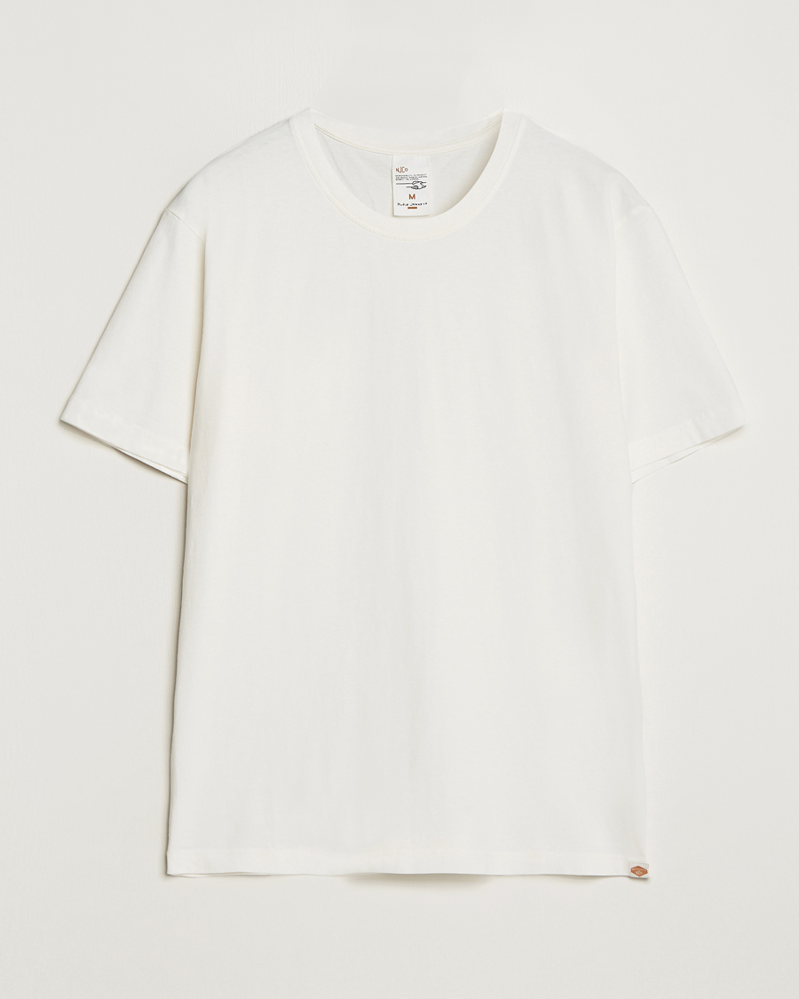 Herr | T-Shirts | Nudie Jeans | Uno Everyday Crew Neck T-Shirt Chalk White