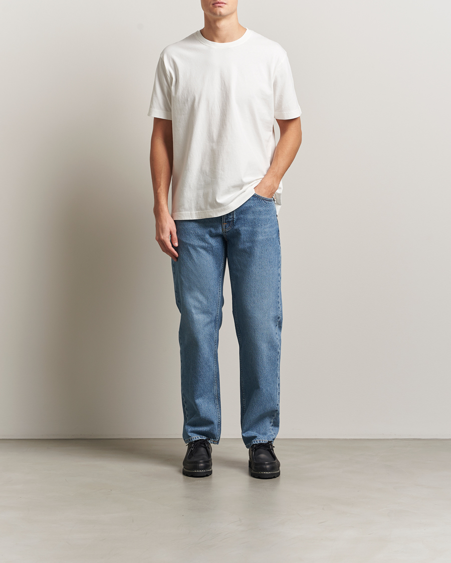 Herr | T-Shirts | Nudie Jeans | Uno Everyday Crew Neck T-Shirt Chalk White