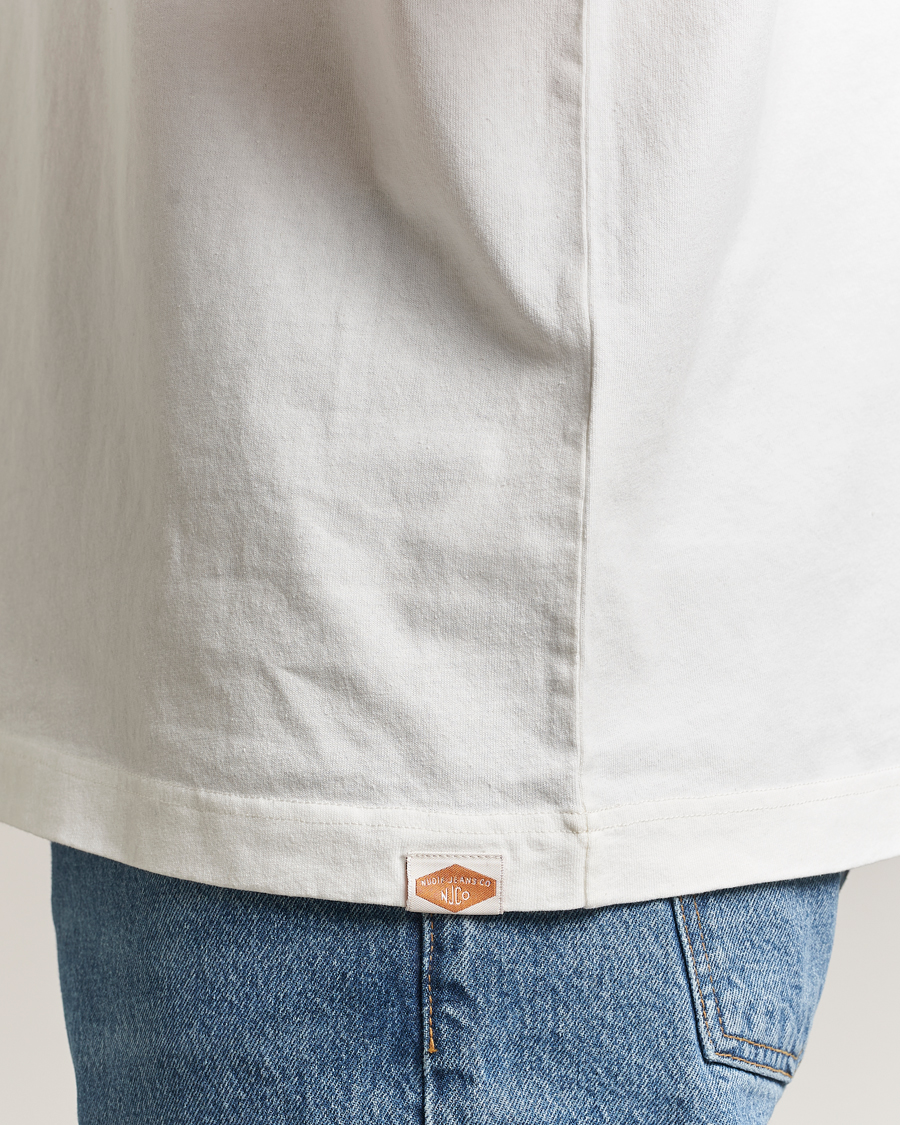 Herr | T-Shirts | Nudie Jeans | Uno Everyday Crew Neck T-Shirt Chalk White