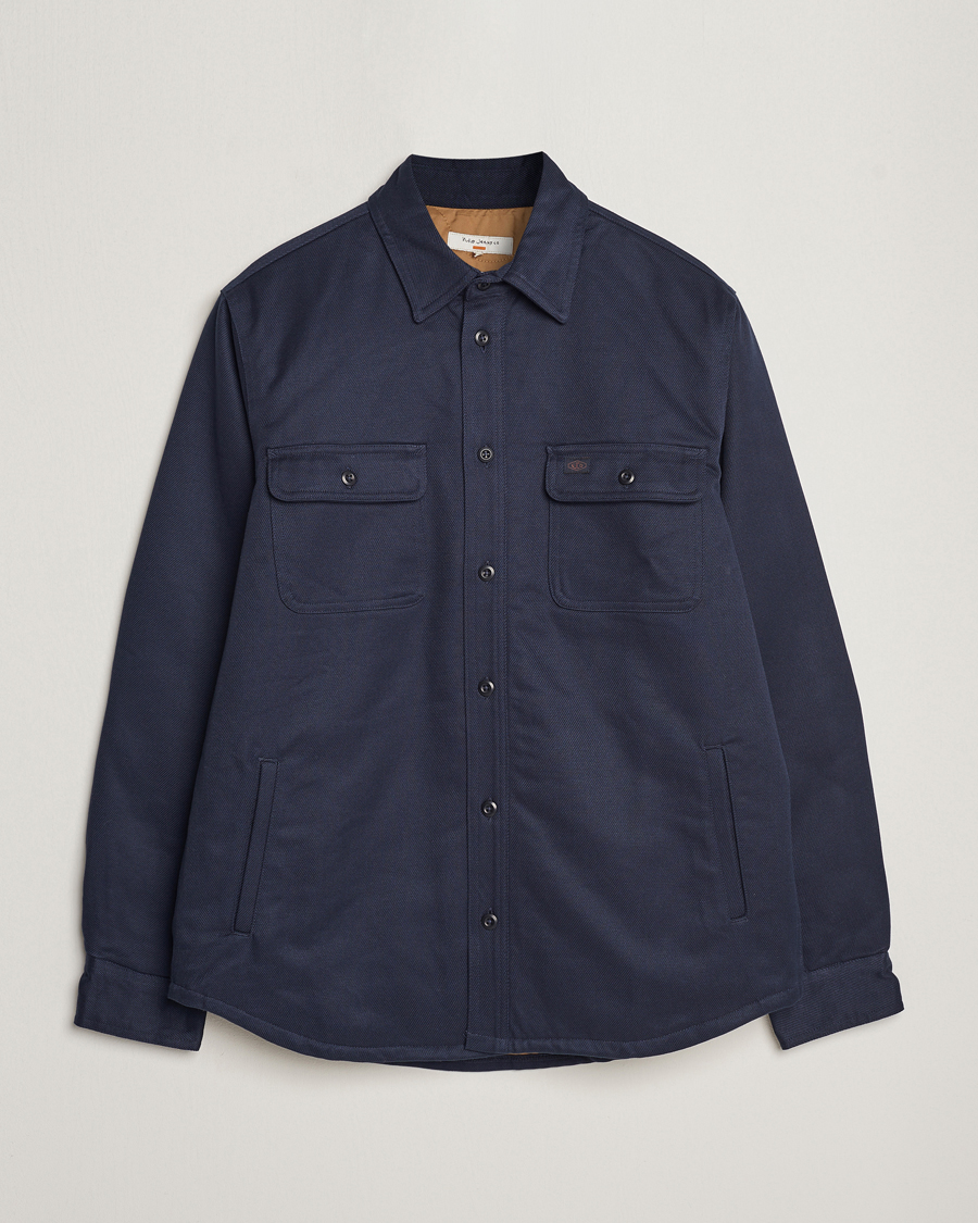 Herr | Jackor | Nudie Jeans | Glenn Padded Shirt Jacket Navy