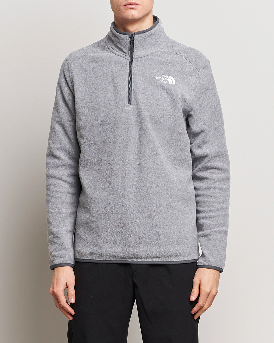 Herr | The North Face | The North Face | 100 Glacier 1/4 Zip Grey Heather