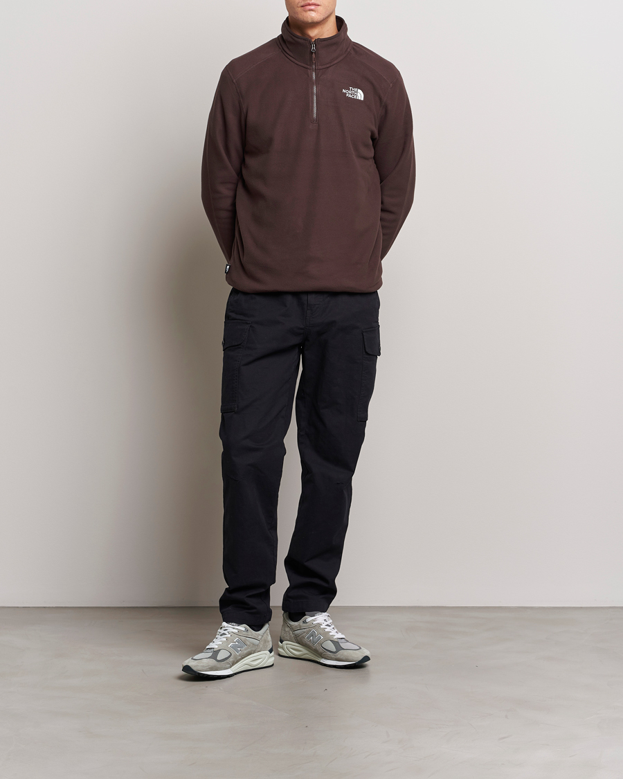 Herr | Tröjor | The North Face | 100 Glacier 1/4 Zip Coal Brown
