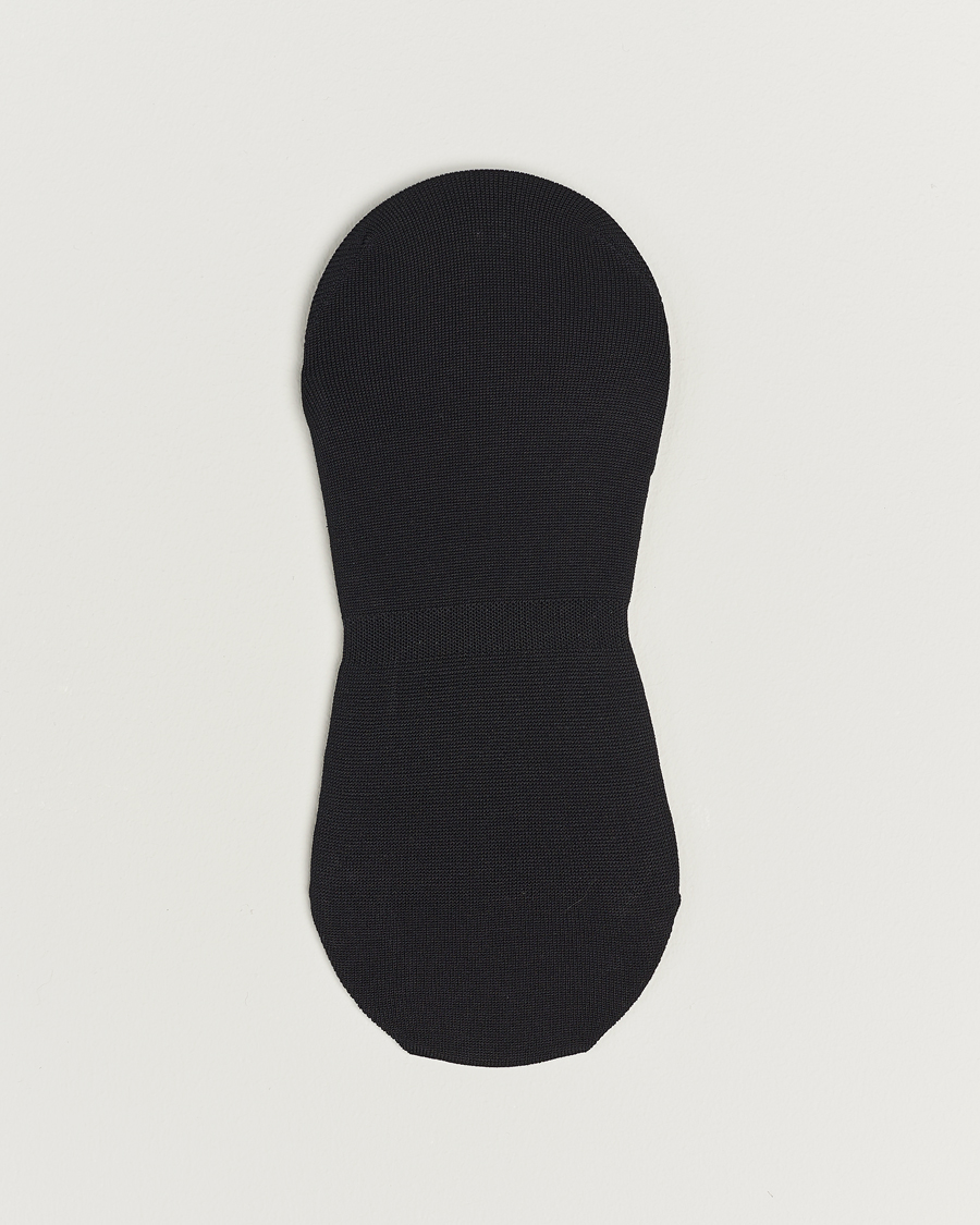 Herr | Italian Department | Bresciani | Step in Ghost Socks Black