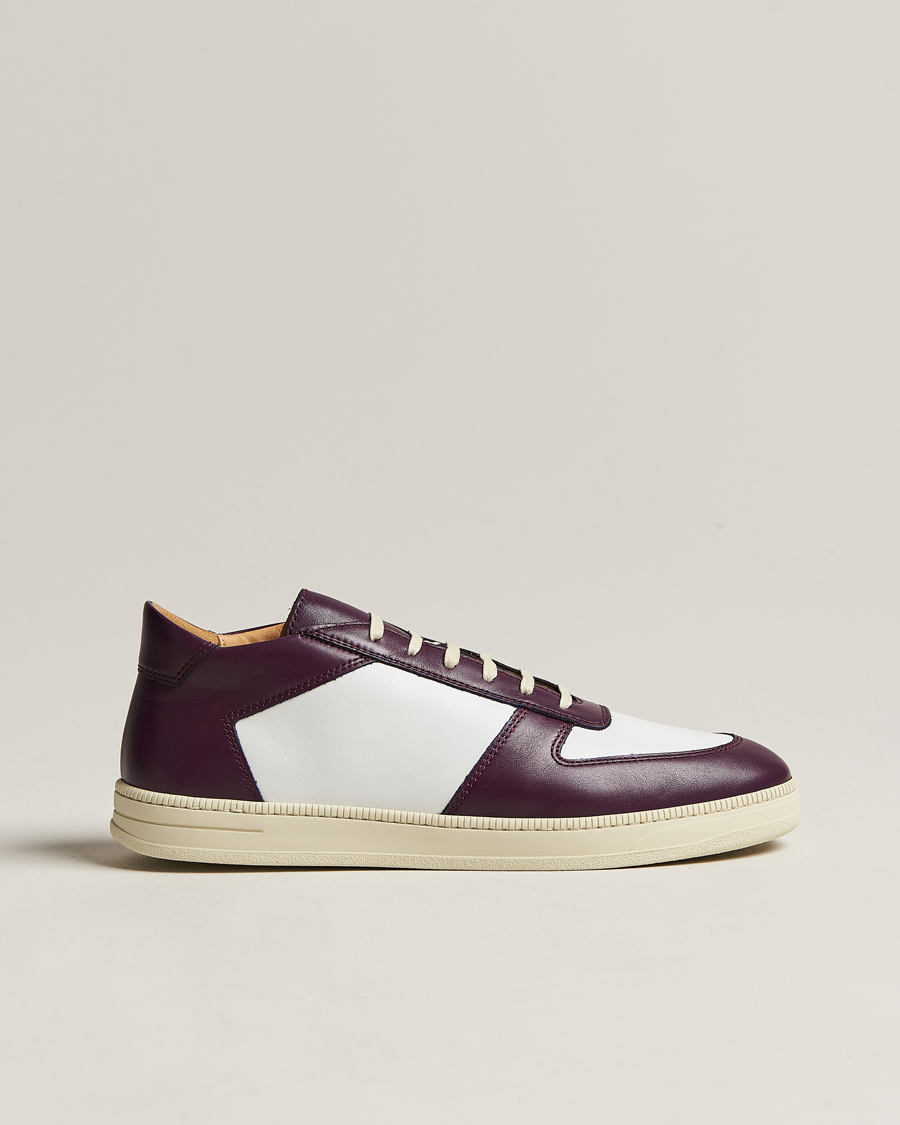 Herr | CQP Cingo Leather Sneaker Eggplant/White | CQP | Cingo Leather Sneaker Eggplant/White