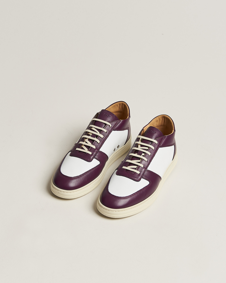 Herr | CQP Cingo Leather Sneaker Eggplant/White | CQP | Cingo Leather Sneaker Eggplant/White