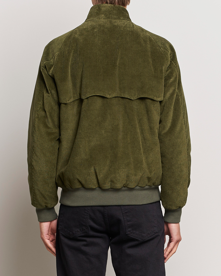 Herr | Jackor | Baracuta | G9 Pocket Padded Cord Harrington Jacket Olive