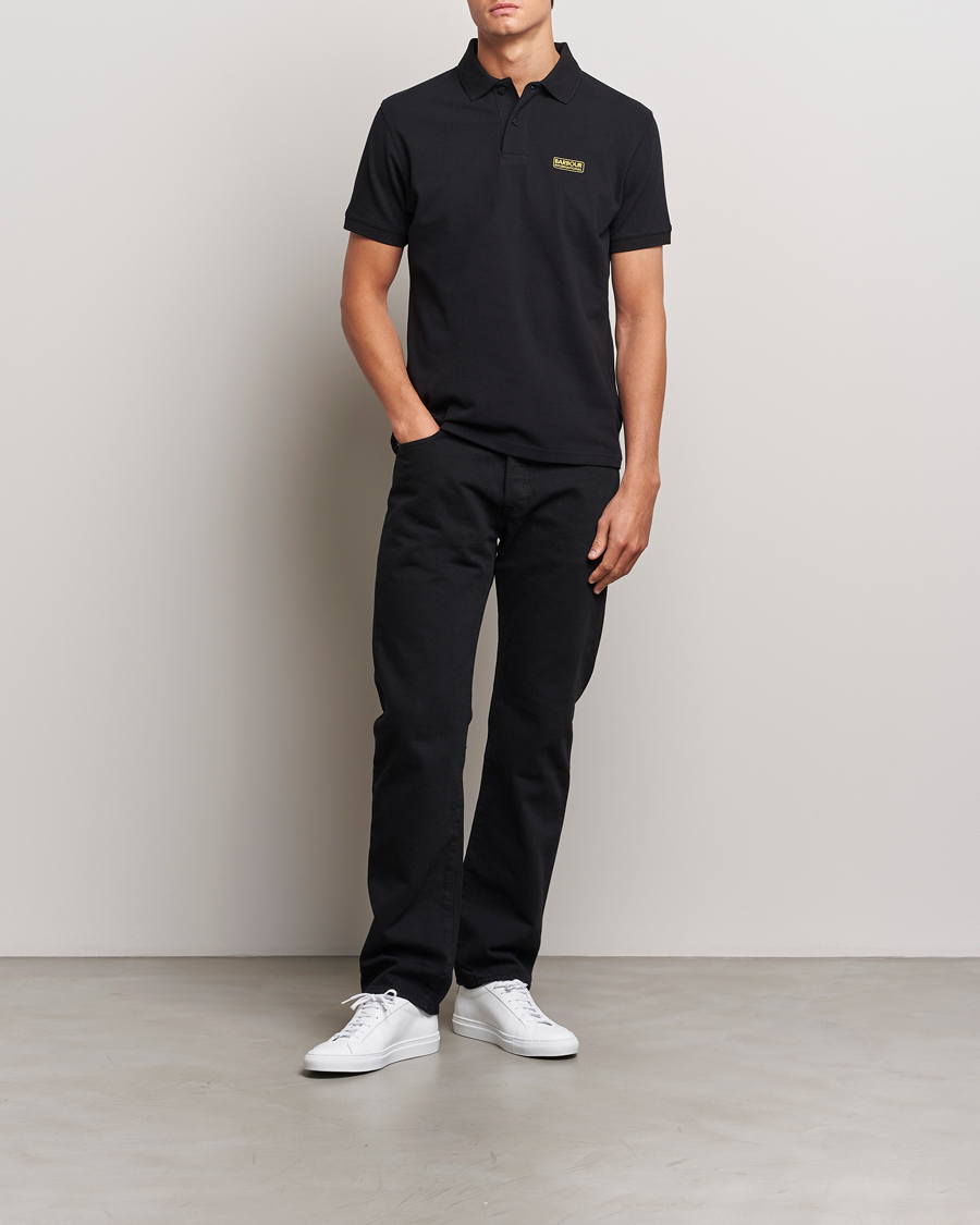 Herr | Pikéer | Barbour International | Essential Polo Black